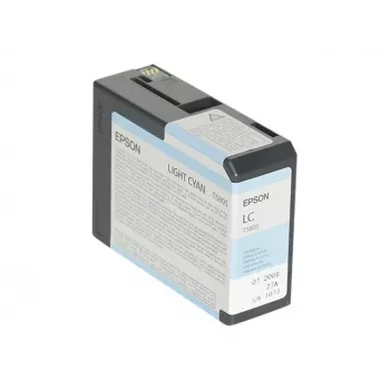 Epson embalagem individual ciano-claro T580500, ciano-claro, tinta pigmentada, 80 ml, 1 unidade, embalagem individual