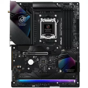 Motherboard ASRock Phantom Gaming B850 Riptide WiFi — AMD B850, socket AM5, ATX, DDR5, 4x M.2, Wi-Fi 7, LAN 2.5Gb