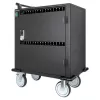 Carrinho de carregamento/trolley Manhattan 32 vias via USB-C para iPad até 13 polegadas, MacBook Air até 13 polegadas e Chromebook até 14 polegadas, também outros tablets/smartphones (com cabo dispositivo-para-USB-C), compartimentos 330x22x235 mm, cabo de carregamento do dispositivo não incluído (recomendado cabo USB-C 35