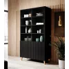 Estante PAFOS 100x40x176,5 cm preto mate