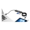 Hub USB 3.0 SuperSpeed de 4 portas ultrafino e portátil U360-004-slim