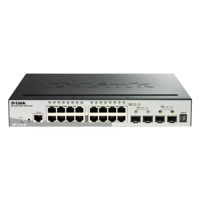 D-Link Switch Smart Managed Gigabit Stackable POE de 52 portas incluindo 4 x 10G SFP+