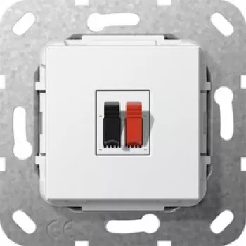 Tomada de ligação para altifalante GIRA Simples 569203 Mecanismo branco puro 569203 (569203)