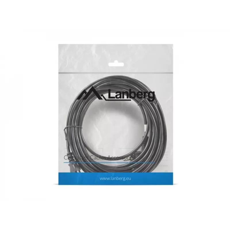 Cabo de alimentação Lanberg CA-C13C-11CC-0100-BK preto 10 m C13 conector fêmea CEE7/7