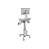 Carrinho multimédia Ergotron CareFit slim 2.0 Cinzento Branco Alumínio Plástico Aço