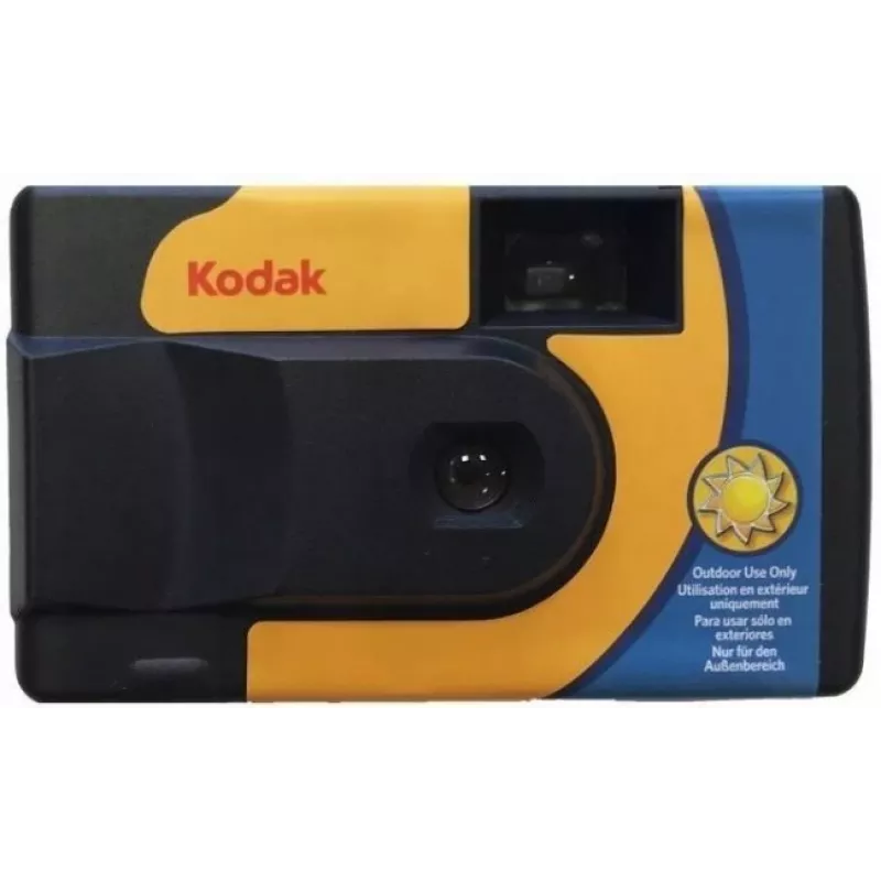 Máquina fotográfica Kodak DAYLIGHT, máquina fotográfica descartável com filme a cores para 39 fotografias. Sem flash incorporado.