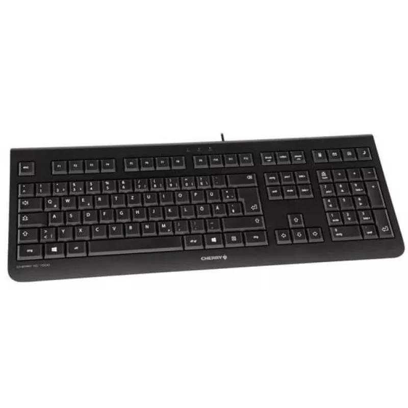 Teclado CHERRY KC 1000 Home USB layout suíço preto