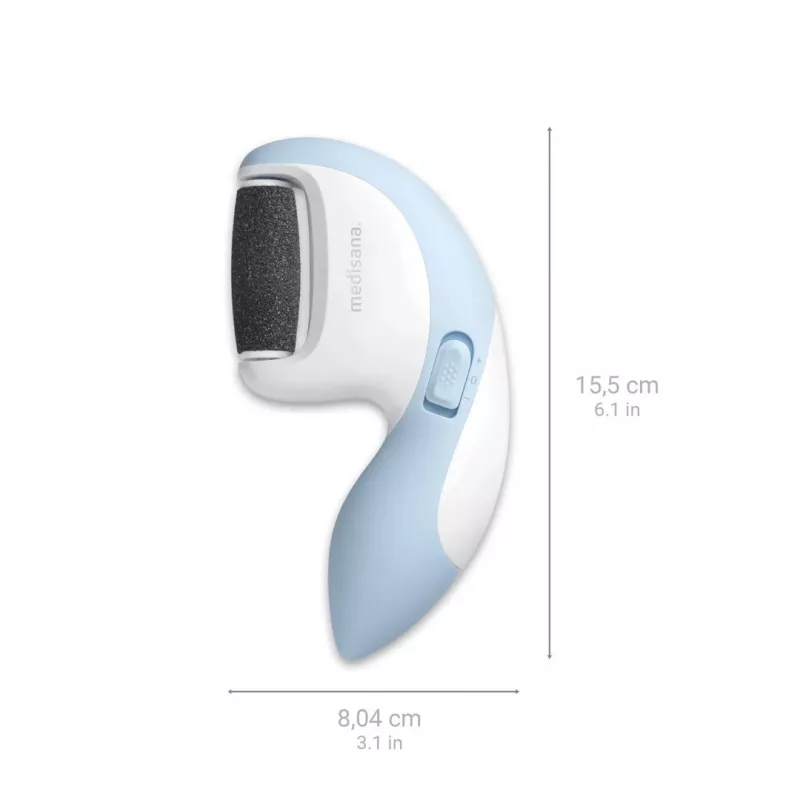 Polidor de unhas elétrico Medisana CR 870 – 3 acessórios, azul/branco