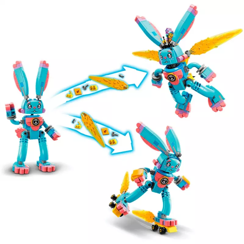 Conjunto LEGO DREAMZzz Izzie e Bunchu Coelho 71453 – Conjunto de brincar com minifiguras e acessórios