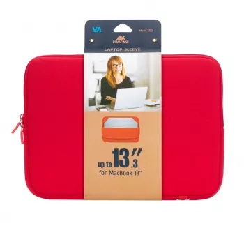 Capa tipo sleeve Rivacase 5123 33,8 cm (13,3 polegadas) vermelha