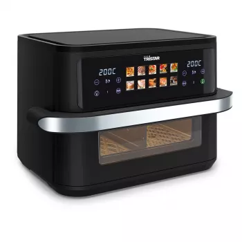 Fritadeira de ar quente Tristar FR-9078 dupla 10 L, 2800 W, controlo tátil, LCD, preto/aço inoxidável
