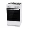 Fogão a gás independente com forno Gorenje GG5A10WFFM — placa de 4 bicos, forno de 70 l, superfície esmaltada, branco