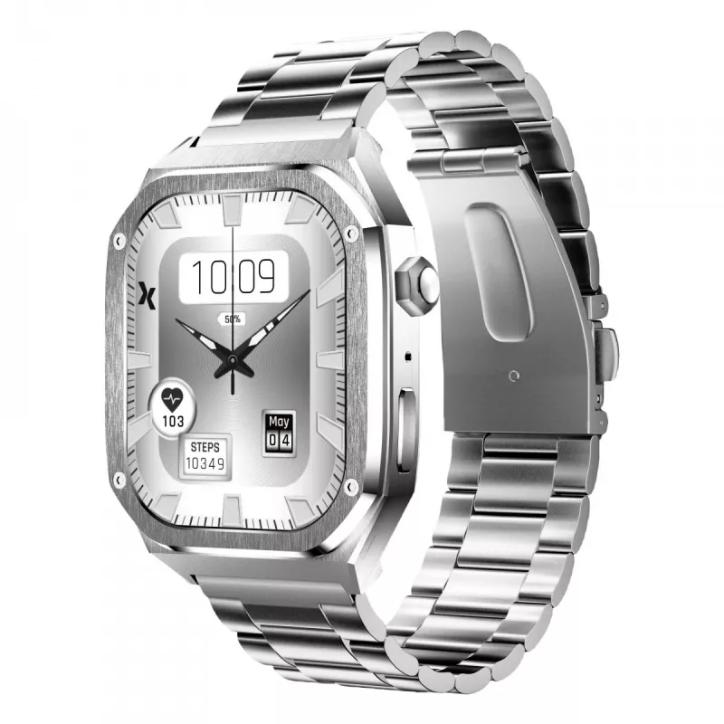 Smartwatch MaxCom FW65 Iron S prateado