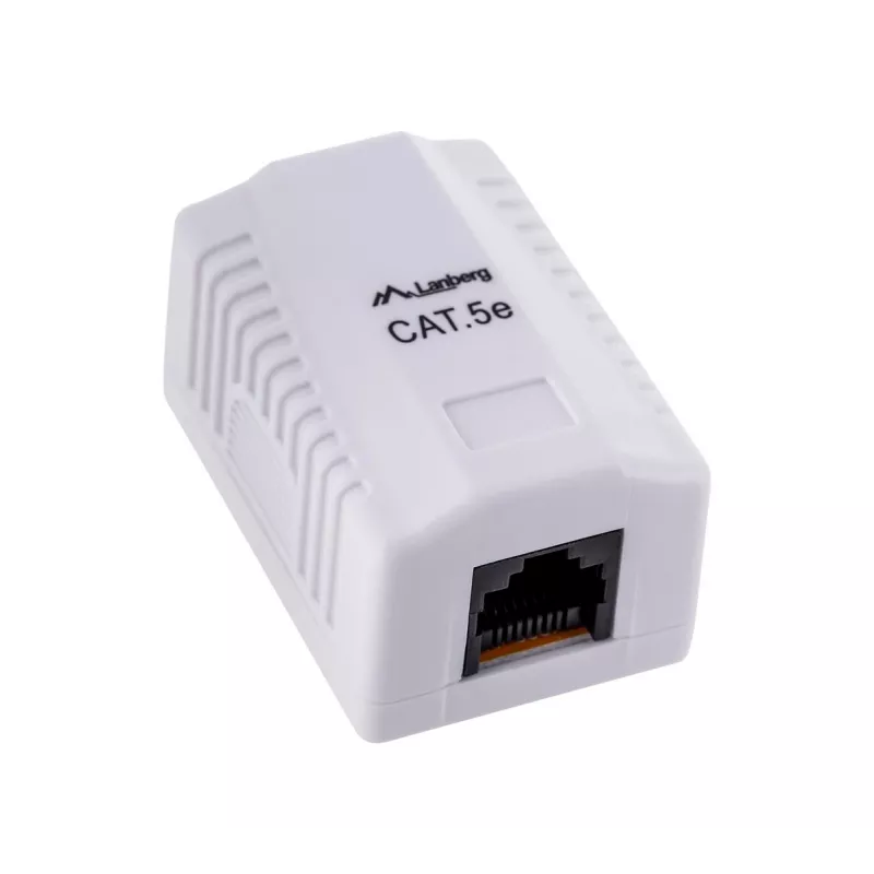 Tomada de ligação Lanberg OU5-0001-W RJ-45 branca