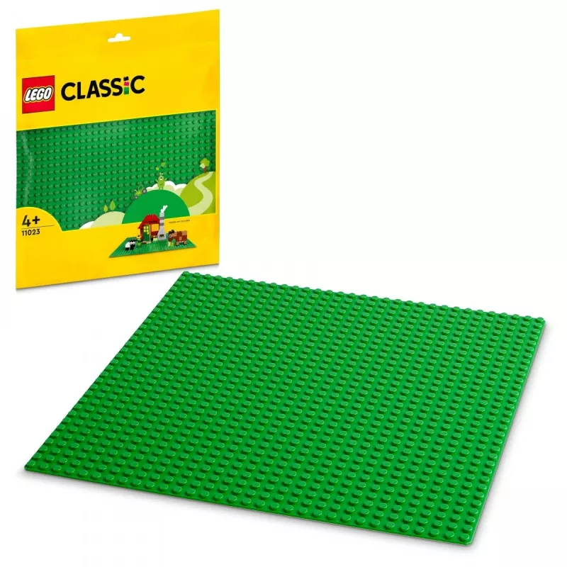 LEGO 11023 Classic Placa de base verde quadrada 32x32 pinos construção relva base de construção e exposição conjunto individual