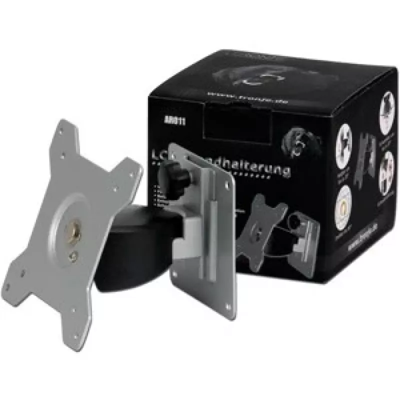 TRONJE AR011 - conjunto de montagem (suporte de parede) - inclinável e orientável - para ecrã LCD - alumínio, aço - tamanho do ecrã: 38,1-61 cm (15-24)
