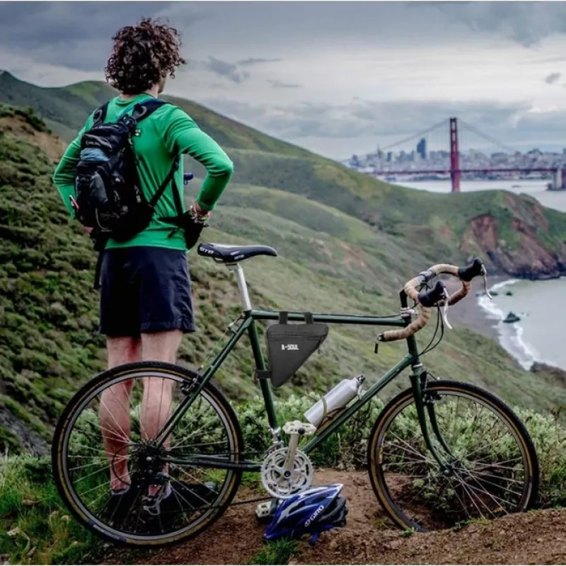 Extralink Bolsa de quadro de bicicleta, bolsa de tubo inferior bolsa de bicicleta