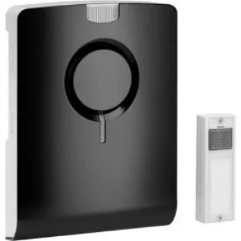Grothe ECHO - preto - branco - sem fios - 868,35 MHz - 500 m - 86 dB - IP54 (43501)