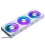 Phanteks D30-120 PWM Reverse Airflow D-RGB ventoinha para caixa, 120 mm, (3 unid.), branca