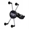 Suporte para telemóvel RAM Mounts X-Grip grande com base para coluna de direção de motociclo
