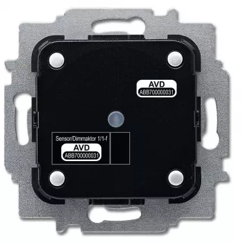 Atuador elétrico Busch-Jaeger 6212/1.1, 230 V, 80 W, Preto/Prateado, 71×71×45 mm