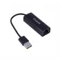 Adaptador de rede Lanberg NC-0100-01 USB 2.0 para RJ45 100 Mbit, cabo de 0,15 m