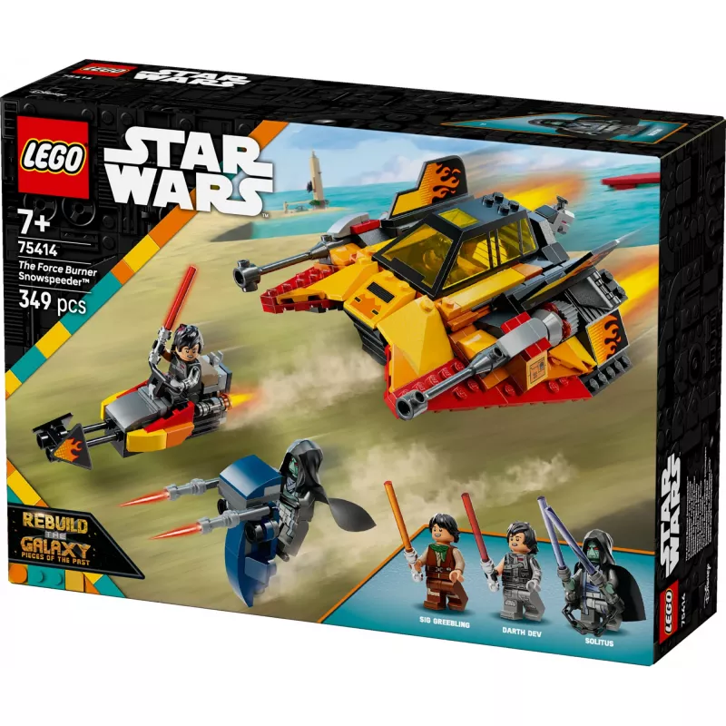 LEGO Star Wars Flame Speeder 75414 conjunto de veículo de neve – 349 peças, 3 minifiguras, idade 7+