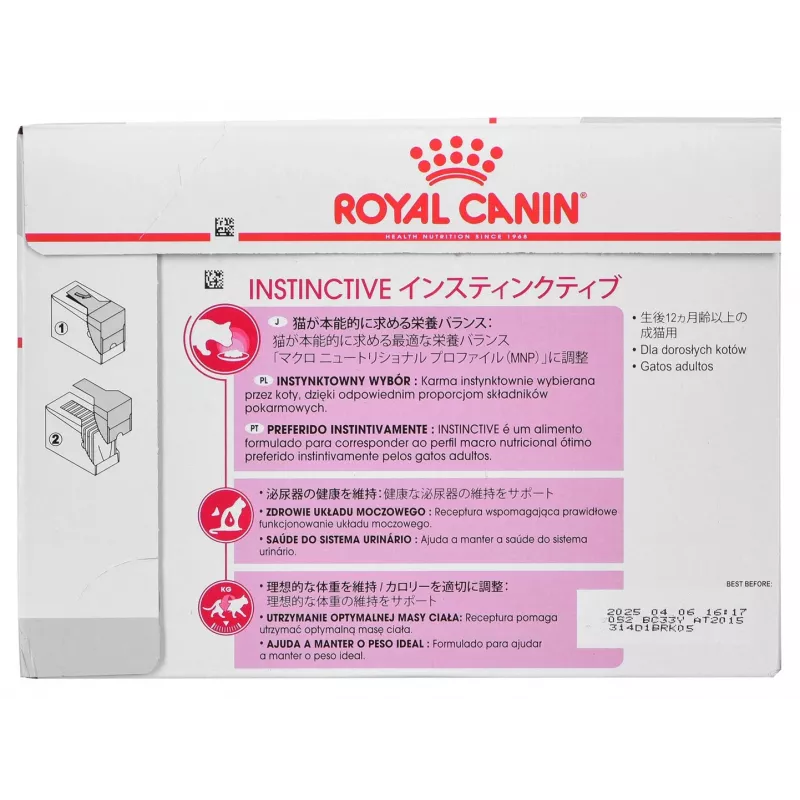 Royal Canin FHN Instinctive comida húmida em paté para gatos adultos, 12 x 85 g