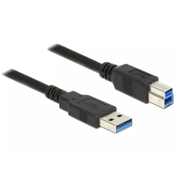 Cabo USB DeLOCK 85065 USB 3.2 Gen 1 0,5 m USB A USB B preto