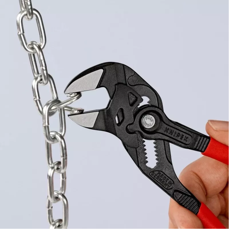 Knipex 86 01 180 chave de tenaz, 180 mm, abertura máx. 40 mm, ajustável em 15 posições, vermelha
