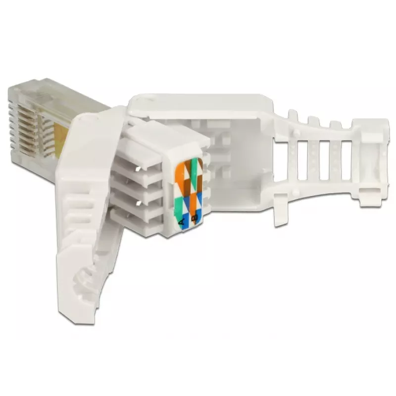 Conector de cabo DeLOCK 86415 RJ-45 branco
