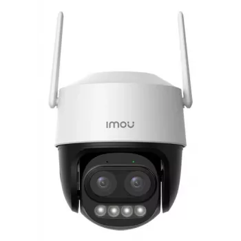 Câmara de vigilância IP IMOU Cruiser Z Turret — 5 MP, 2,8 mm, 12 V DC, Wi‑Fi e Ethernet, IP66, rotação 355° inclinação 90°