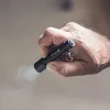 Lanterna Ledlenser P3R preta — lanterna de chaveiro LED compacta recarregável