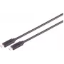 Cabo USB S/CONN 13-63015 USB4 Gen 3x2 0,5 m USB-C preto