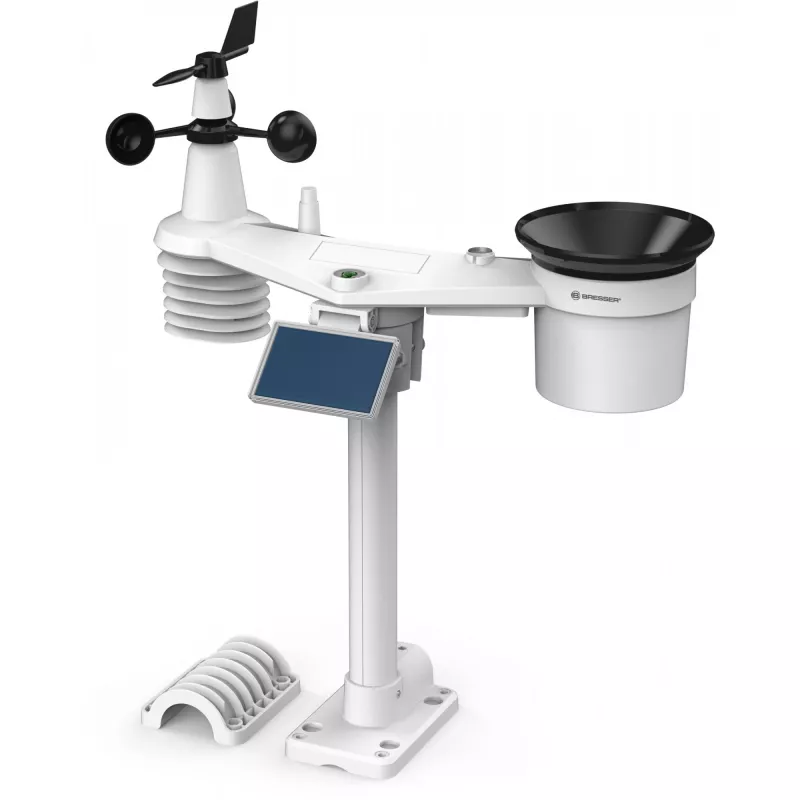Bresser 7003220 Weather Center 7-in-1 Solar 6-Day 4cast Pro SF estação meteorológica digital, LCD, preta