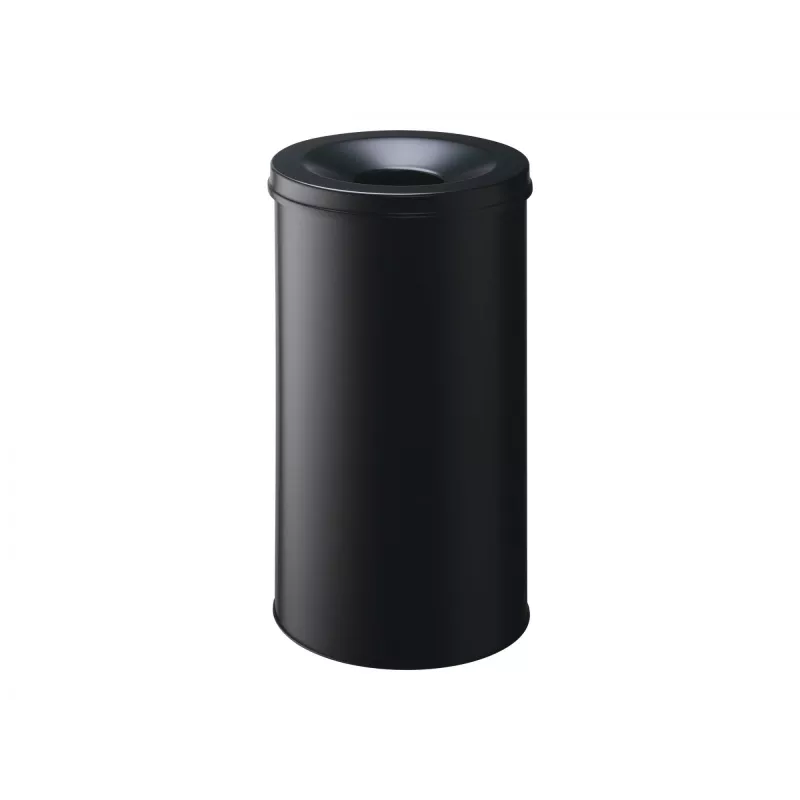 Caixote do lixo Durable - Redondo - 60 L - Aço - Preto