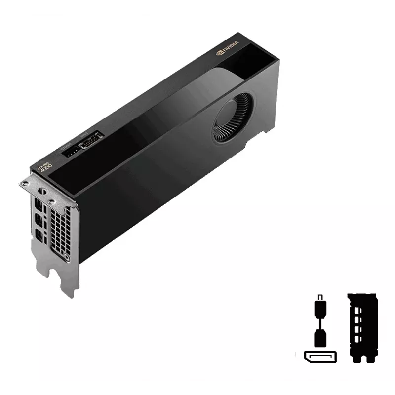 PNY RTX PRO 4000 preto e branco NVIDIA 24 GB GDDR7
