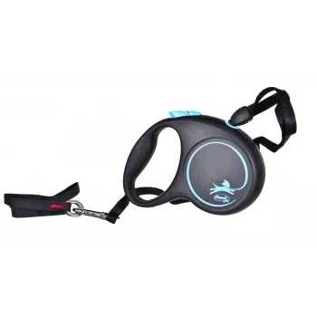 Treia Flexi Black Design S 5 m com mecanismo retrátil para cão