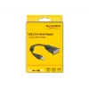 Cabo série DeLOCK 61549 preto 0,25 m USB Type-A RS-232