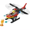 LEGO City Helicóptero dos Bombeiros 60411 Brinquedo de construção, 85 peças, pás do rotor giratórias, 1 minifigura, idade 5+ (220×90×60 mm)
