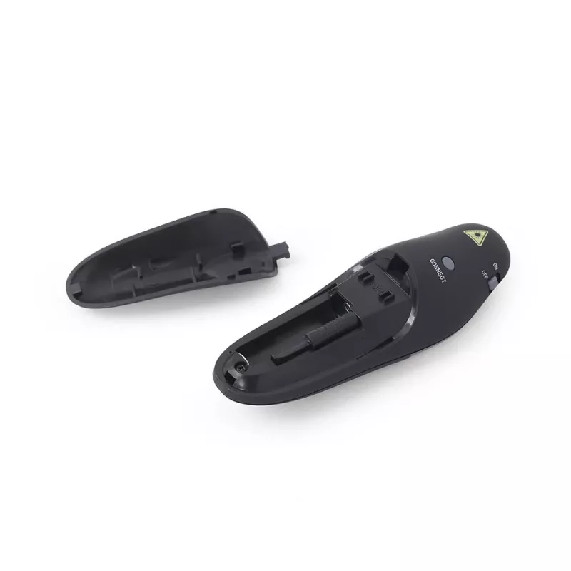 Apresentador sem fios IR GEMBIRD WP-L-11, 4 botões, recetor USB RF 2,4 GHz, preto, pilha AAA