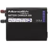 Carregador QOLTEC Monolith 20 A 12 V para baterias LiFePO4, AGM, GEL, SLA