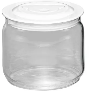 Recipiente de vidro Rommelsbacher JG05 0,5 l resistente ao calor com tampa para iogurteira JG60