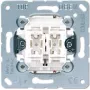 Interruptor de luz Jung 539VU – comando basculante, acabamento alumínio, unipolar, 250 V