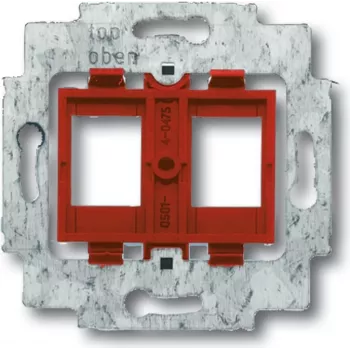 BUSCH JAEGER 1753-0-8055 - 2 x RJ-45 - vermelho - metal - plástico