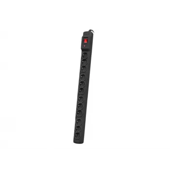 Régua de tomadas para rack ARMAC M12 19 polegadas, 12x 230V, vertical, 1,5m, preto (M12/15/CZ)
