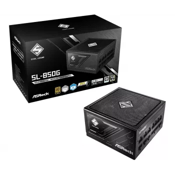 Fonte de alimentação ASRock SL-850G Steel Legend 850 W 20+4 Pin ATX ATX B