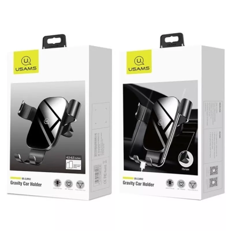 USAMS Gravity suporte para carro com saída de ar preto US-ZJ052