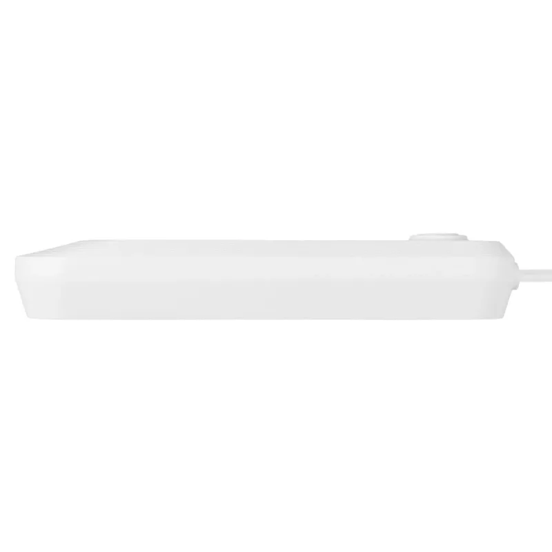Extensão elétrica MACLEAN MCE394W — 3 tomadas, 3×USB 2,1A, 110–240V AC, 2500W, cabo de 1,5 m, branco