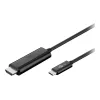 Cabo adaptador Goobay USB 3.1 Type-C™ para High Speed HDMI™, 1,8 m - ficha USB-C™ > ficha HDMI™ standard (Type-A) (77528)